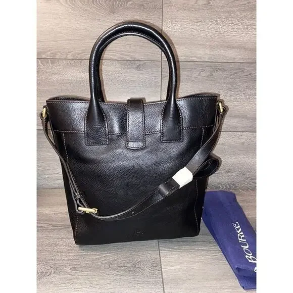 Dooney & Bourke Florentine Leather North/South black/black bag B000547